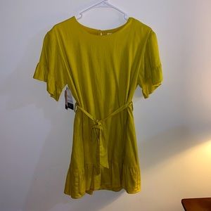 NWT Yellow mini dress